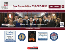 Tablet Screenshot of collinslaw.com